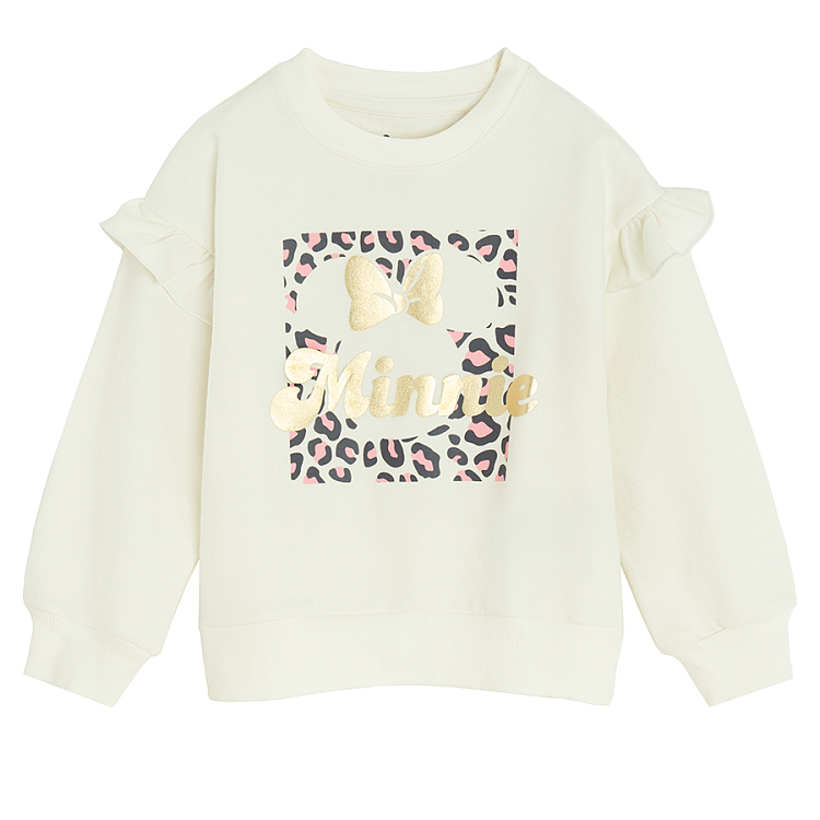 Minnie Mouse animal print sweatshirt