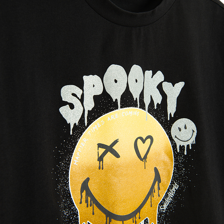 Smiley Spookie black T-shirt