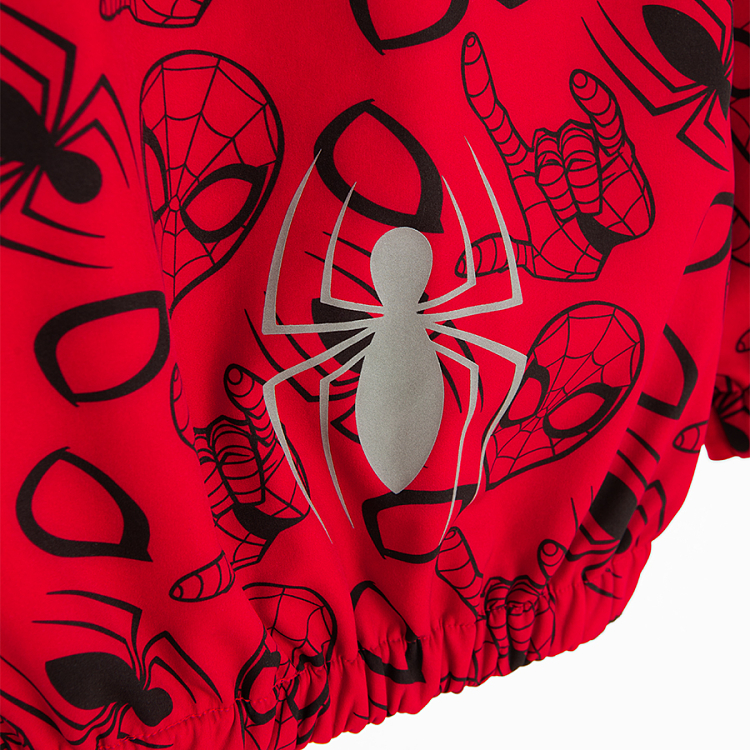 Spiderman red hooded light jacket