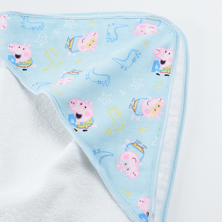 Peppa Pig blue hooded towel