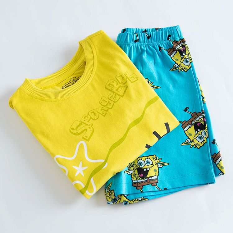 Spongebod short sleeve and shorts pyjamas