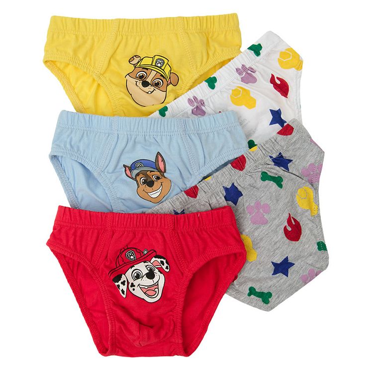 Paw patrol multi color slips- 5 pack