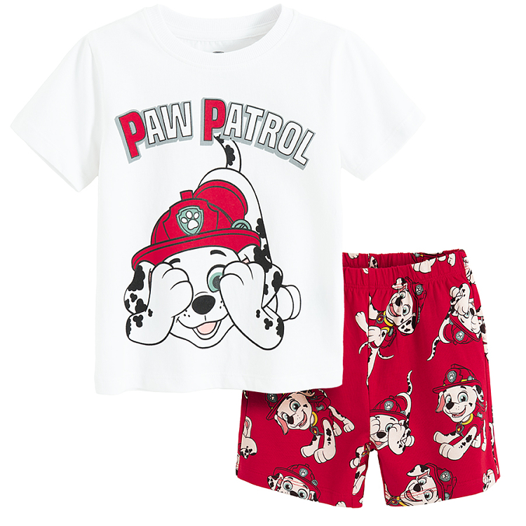 Paw patrol pyjamas, short sleeve blouse and shorts