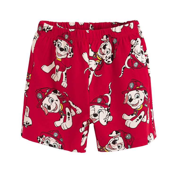 Paw patrol pyjamas, short sleeve blouse and shorts