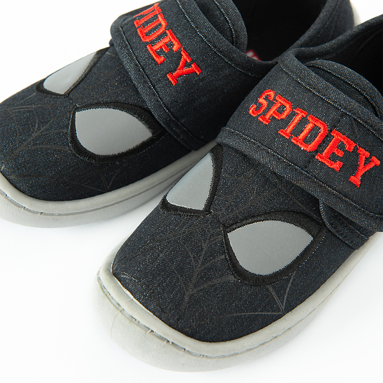 Spiderman slip on back shoes