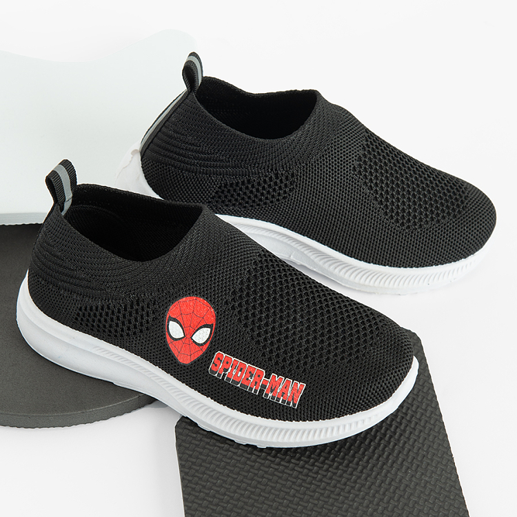 Spiderman black low trainers