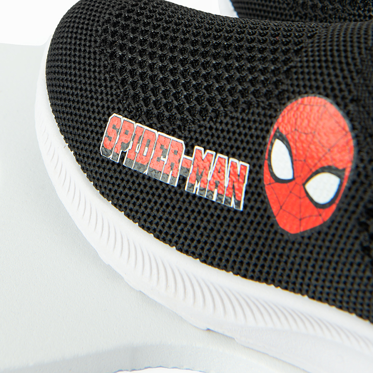 Spiderman black low trainers