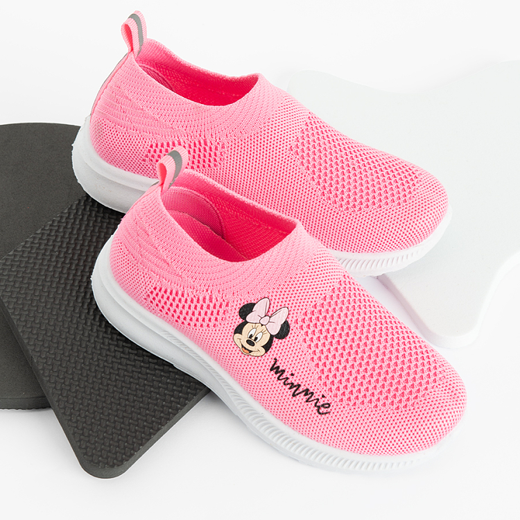 Minnie Mouse pink low trainers