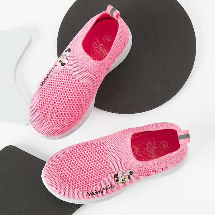 Minnie Mouse pink low trainers