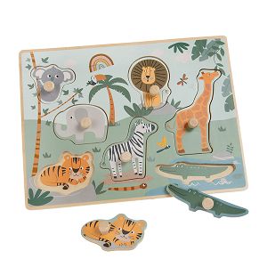 Wooden puzzle jungle animals