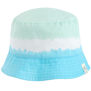Hat green, blue and white