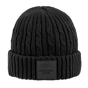 Black winter beanie