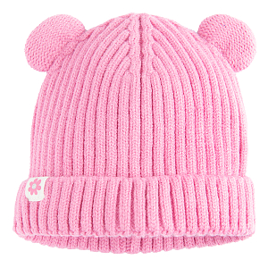 Pink beanie with ears