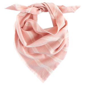 Pink checked neckerchief