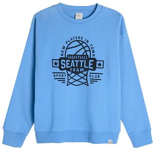 Blue sports sweatshirt