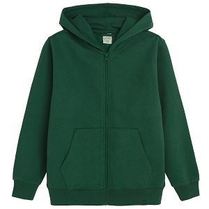 Green hooded sweatshirt
