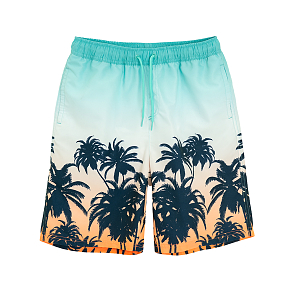 Swimwear with tropical print