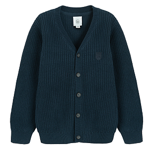 Blue buttons cardigan