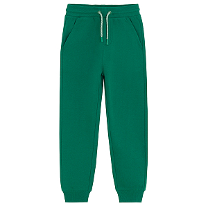 Green jogging pants