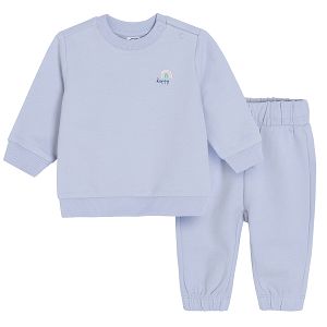 Set purple sweatshirt and matching jogging pants