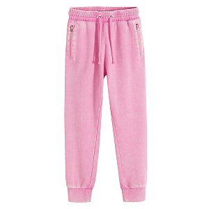 Pink sweatpants with cord