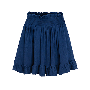 Blue A shape skirt