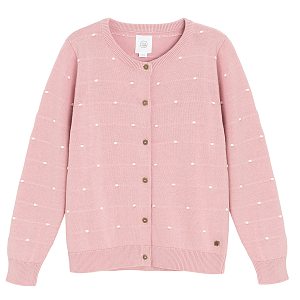 Pink classic cardigan