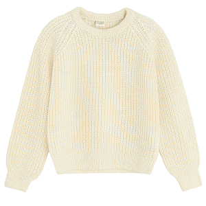 Ecru knit sweater