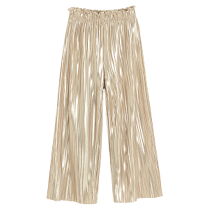 Gold pleated trousers