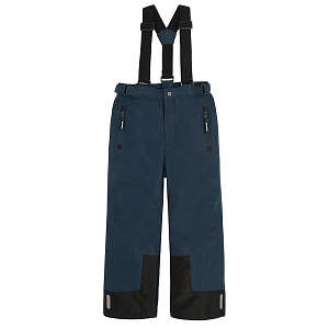 Blue ski trousers