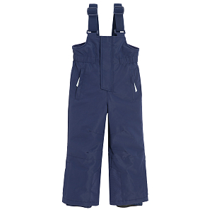 Blue grey sleeveless ski overall