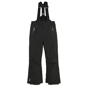 Black ski trousers