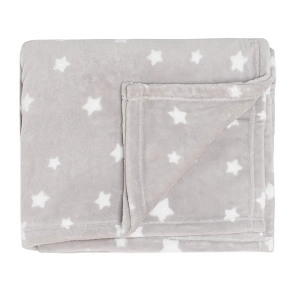 Blanket grey with stars