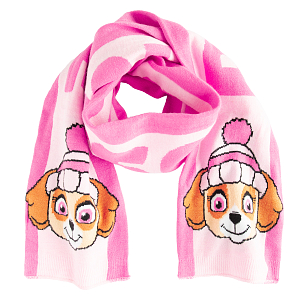 Paw Patrol pink scarf