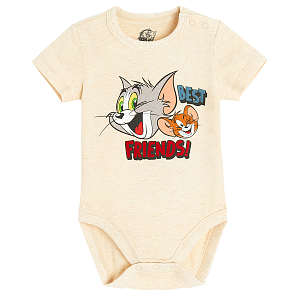 Tom and Jerry short sleeve bodysuit