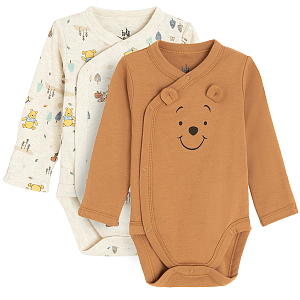 Winnie the Pooh wrap long sleeve bodysuits