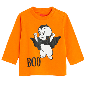 Casper Halloween orange blouse