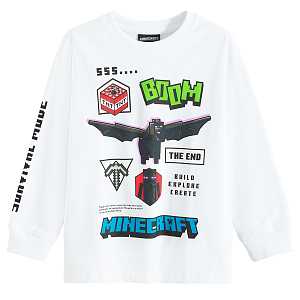 Minecraft white sweatshirt