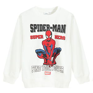 Spiderman white sweatshirt