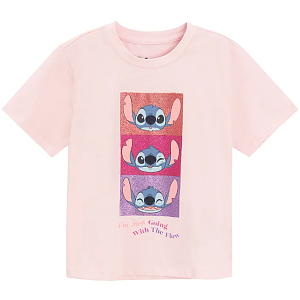 T-shirt pink with LILO AND STITCH print