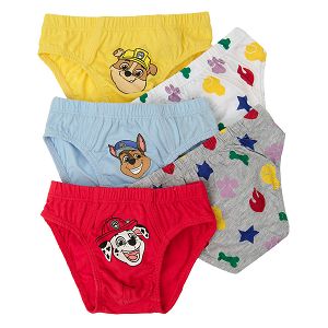 Paw patrol multi color slips- 5 pack