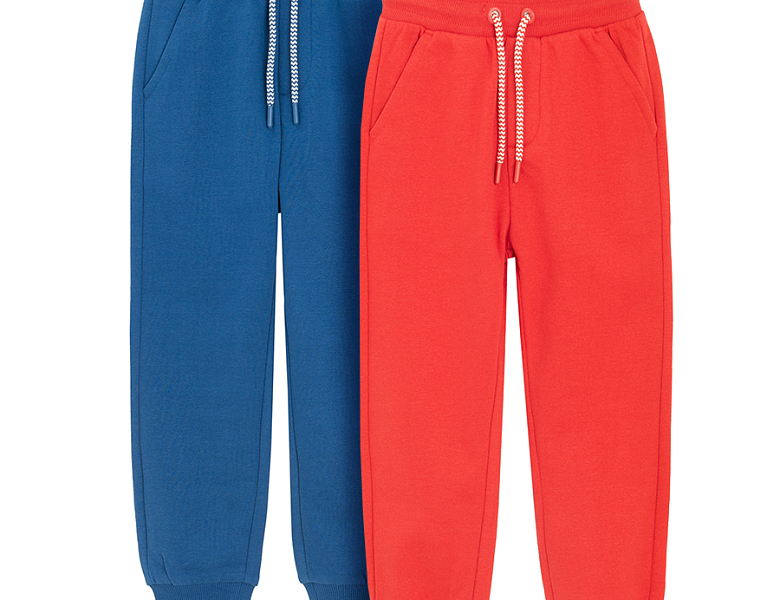 Blue and red sweatpants with cord 2 pack Coolclub