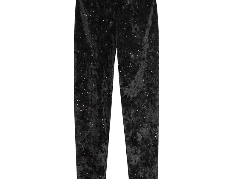 Black Ely Sequin Leggings - kids ONLY →