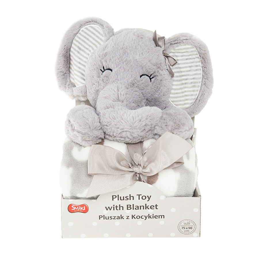 Elephant plush and blanket