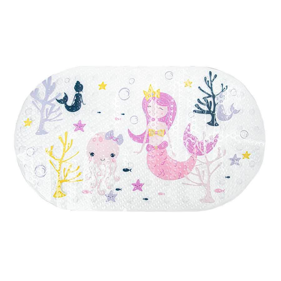 Bath mat mermaids