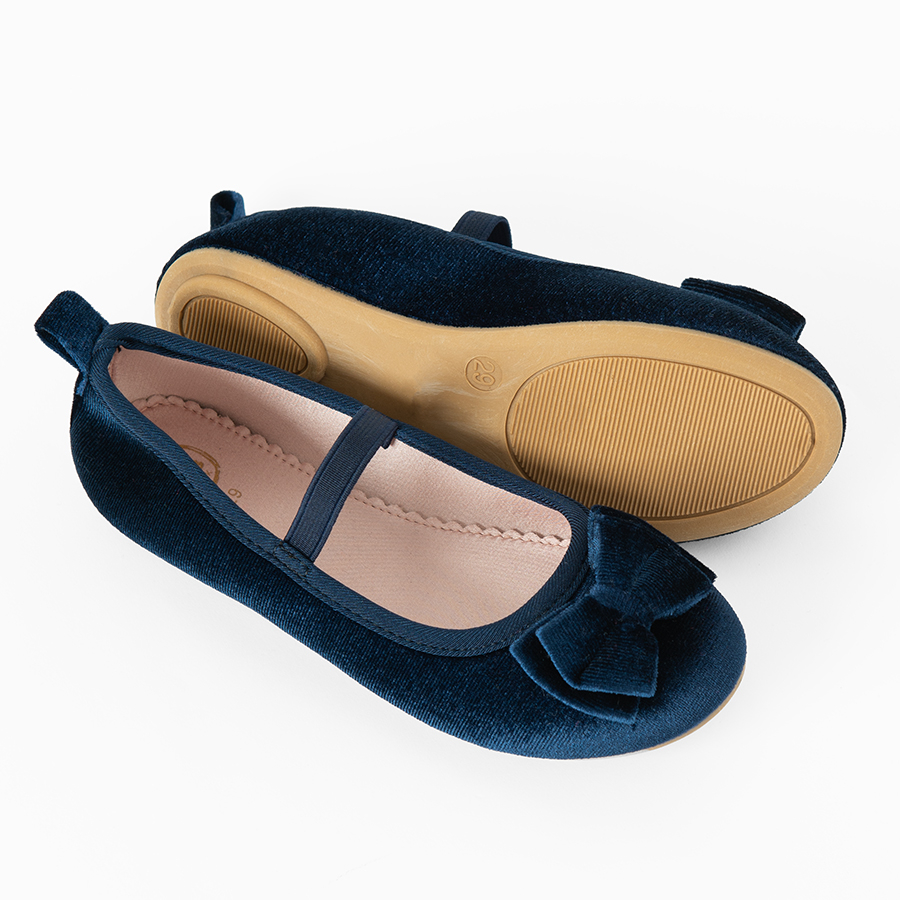 Blue ballerina shoes