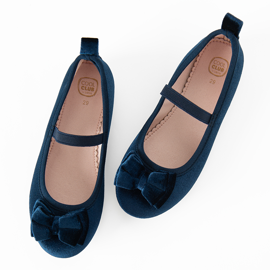 Blue ballerina shoes