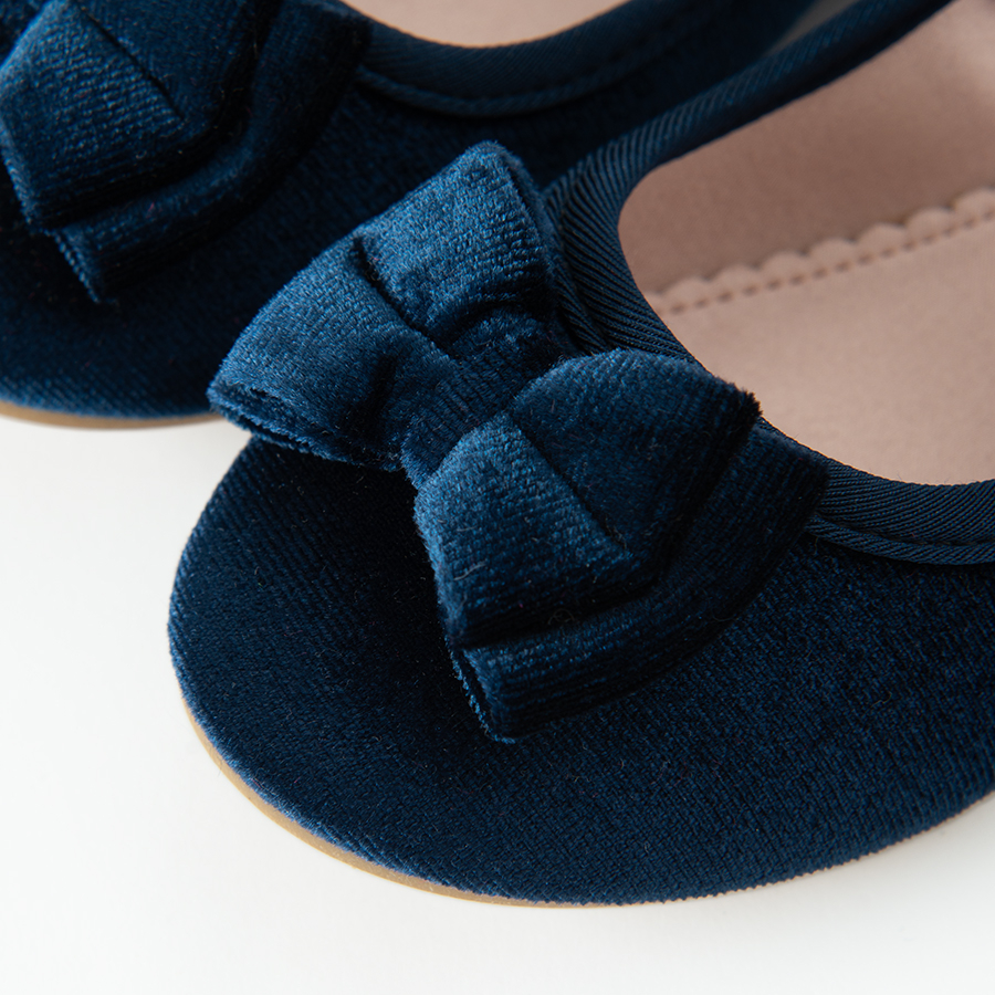 Blue ballerina shoes