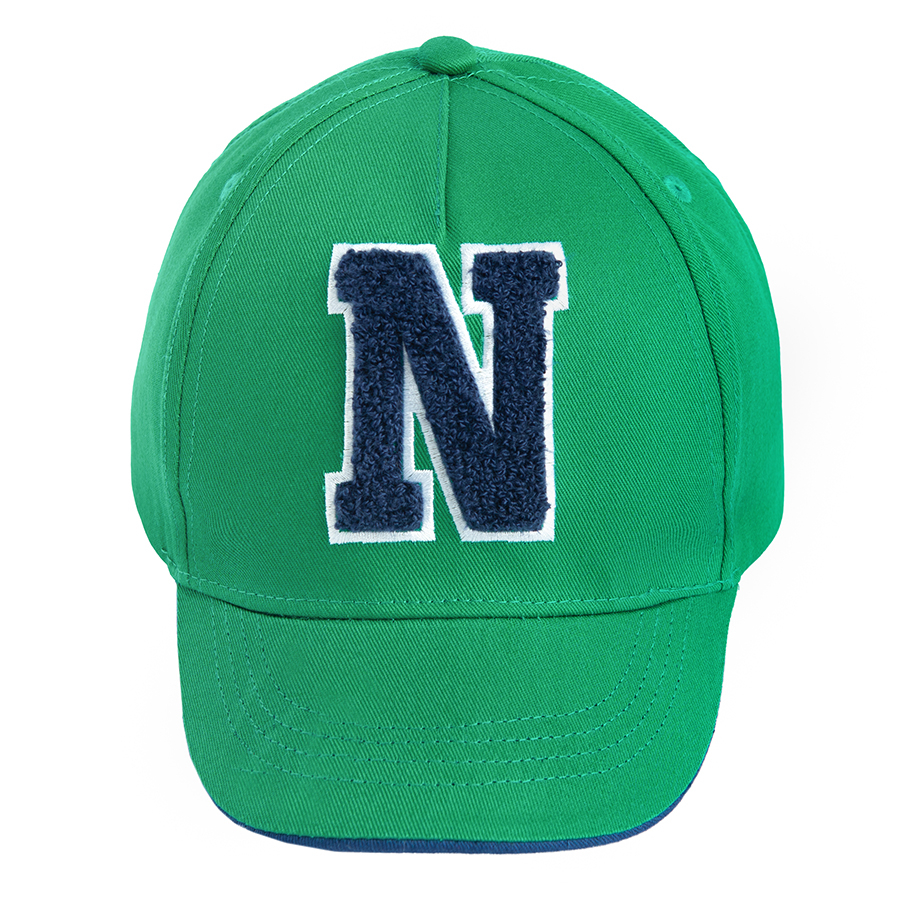 Green hat with N print