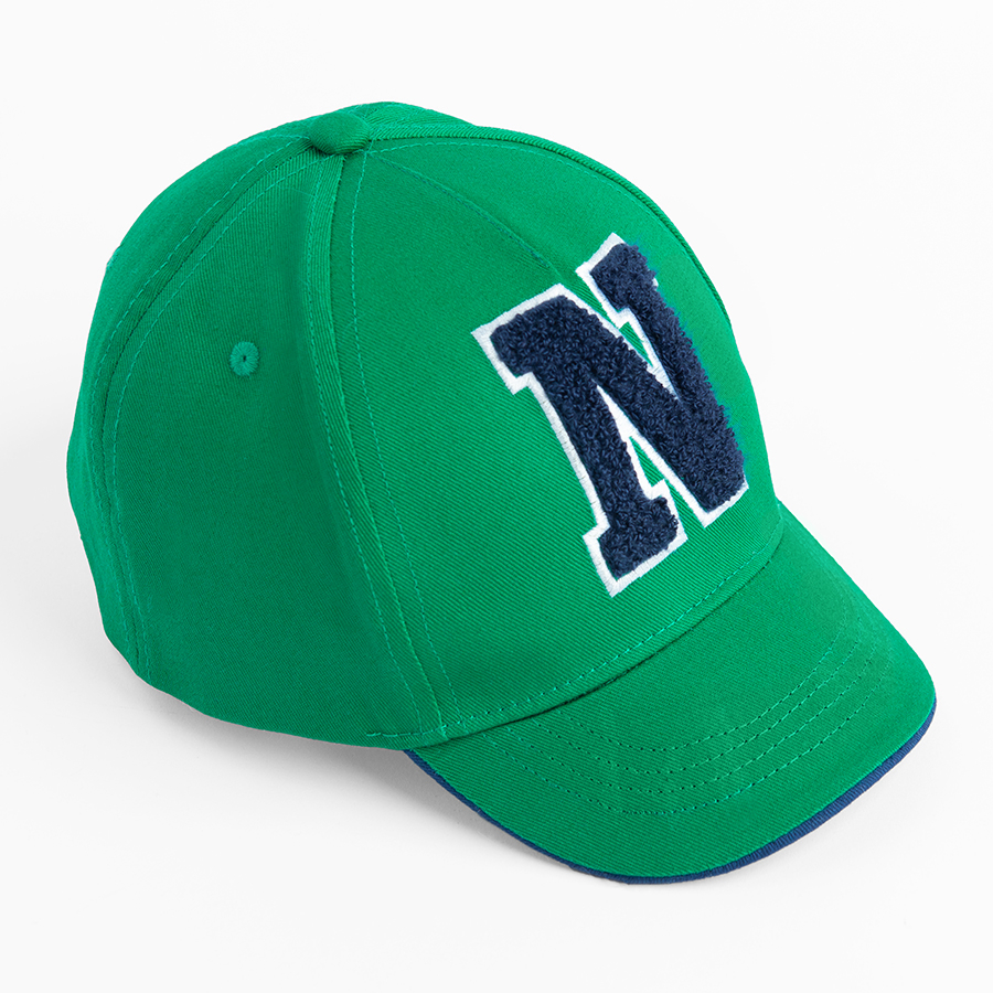 Green hat with N print